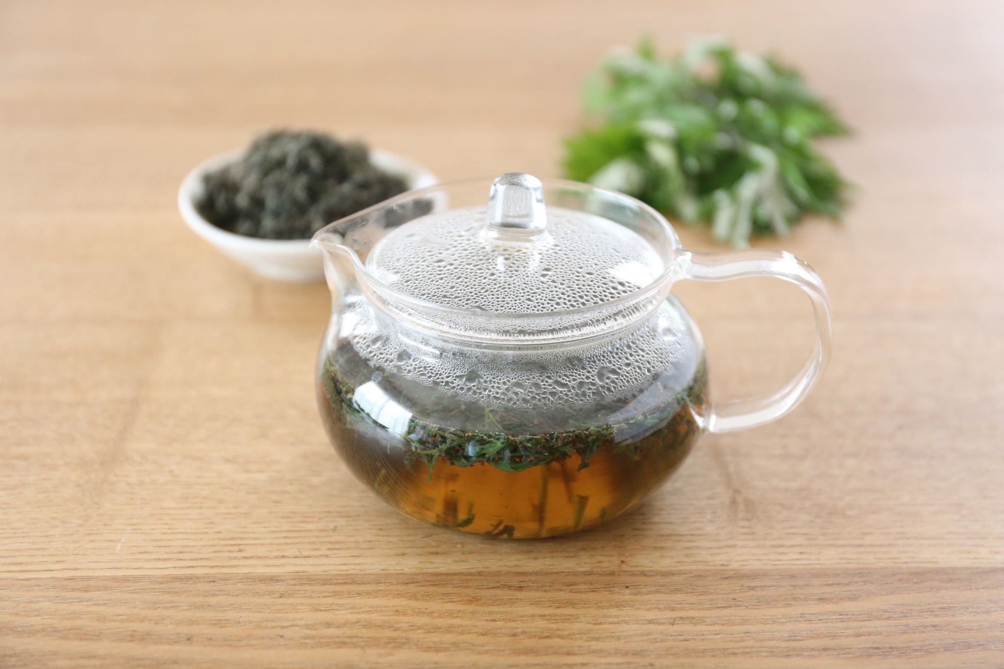 light brewed mugwort tea