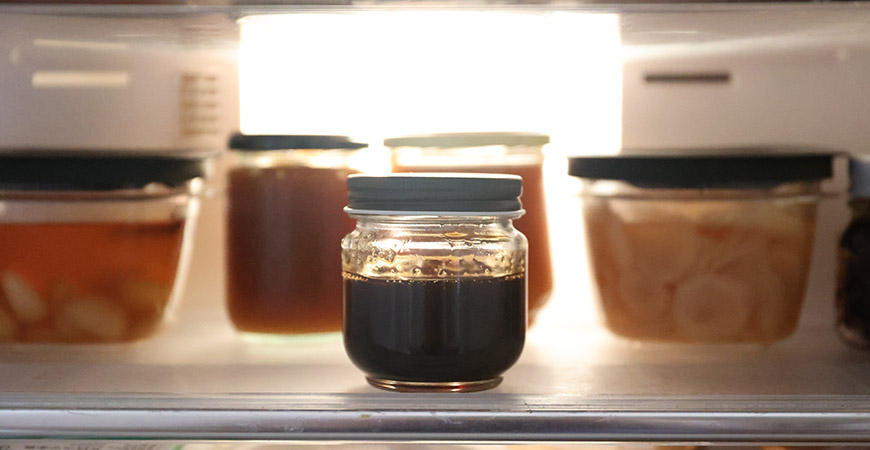 黒蜜は冷蔵庫で保存も可能