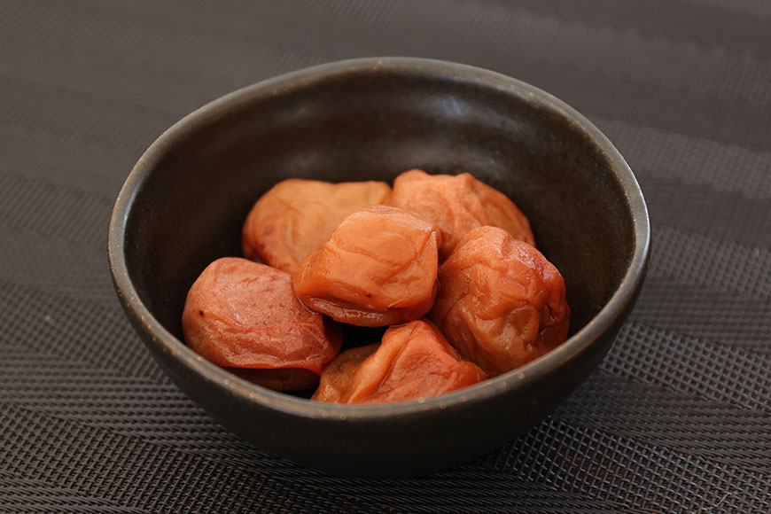 Traditional pickled plum with natural salt