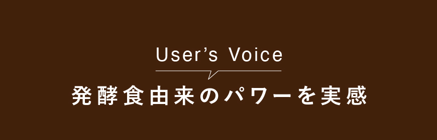 user's voice