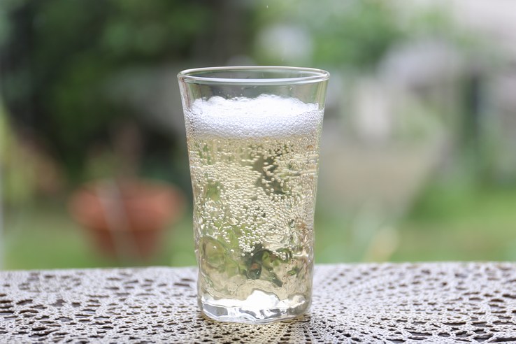 Dilute with carbonated water