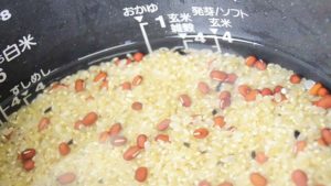酵素玄米水を入れる